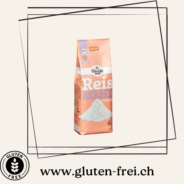 Rice flour whole grain Bauck